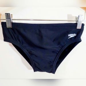 SPEEDO Power Flex Eco size28 style#72800 Black Streamline High Performance Swim